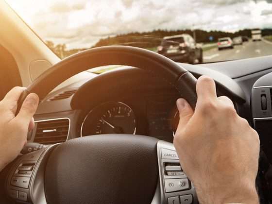 Auto Rijden Zonsondergang 2
